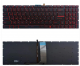 MSI GT62 GT72 keyboard black with red backlight